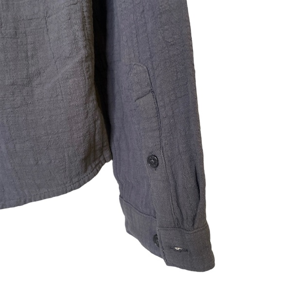 Carbon 2 Cobalt | Men’s Gray Cotton Long Sleeve Button Down Shirt - Size Large - Picture 6 of 6